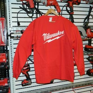 Milwaukee Tool Gildan Red Long-Sleeve Shirt S-XL